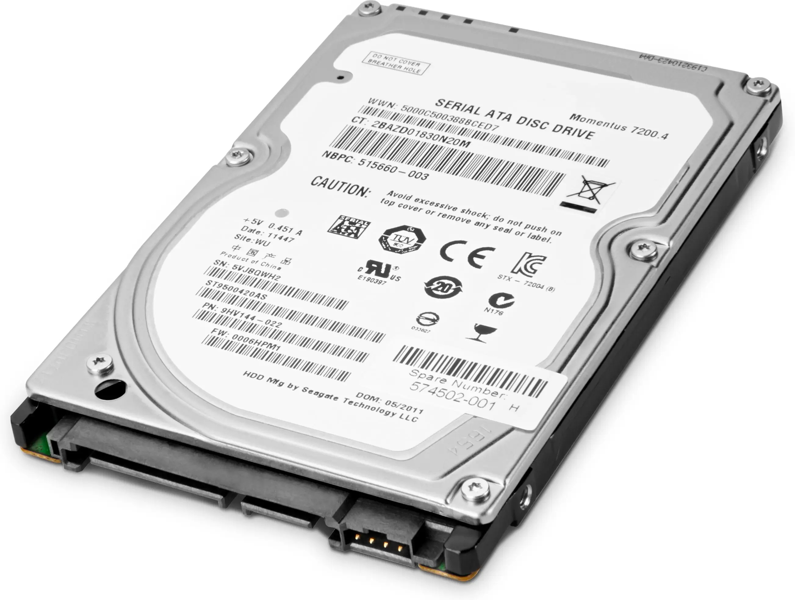 HP 1 TB 7200 RPM SATA SFF 1'inci HDD T0K74AA