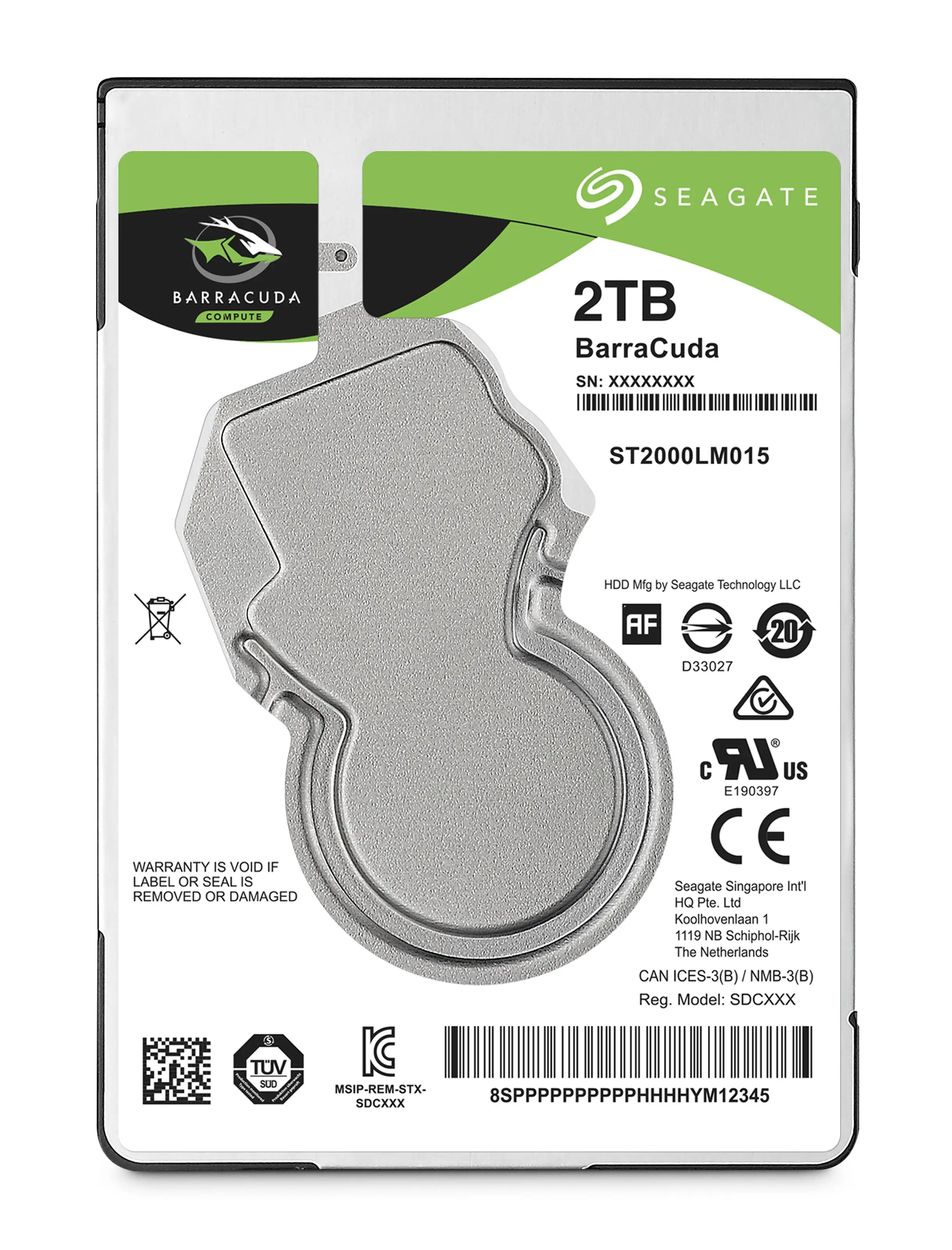 Seagate BarraCuda 2.5" 2 TB ST2000LM015