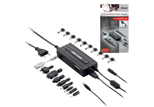 Trust 4-in-1 Notebook Power Adapter PW-1280p 90 W PW-1280 NOTEBOOK POW