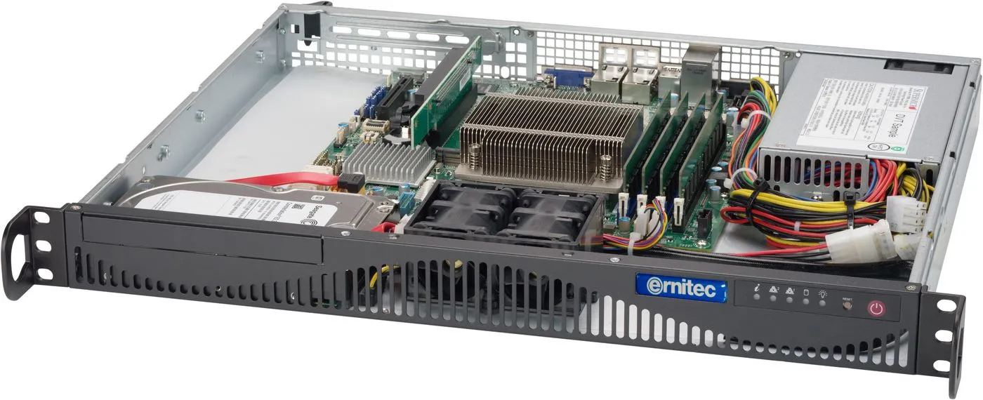 Ernitec SERVER-BX-I7-16-R2F-2X4TB sunucu 8,5 TB Mini (1U) Intel® Core™ i7 i7-12700 16 GB DDR5-SDRAM 350 W Windows 11 Pro