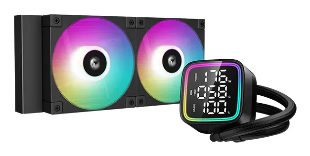 DeepCool LD240 İşlemci Hepsi dahil sıvı soğutma 12 cm Siyah 1 adet