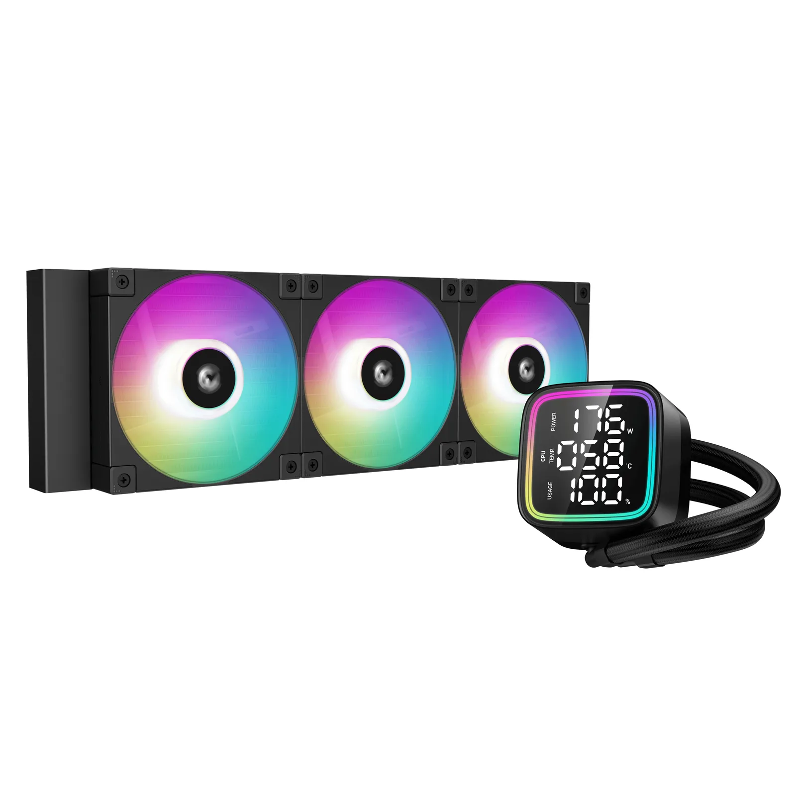 DeepCool LD360 İşlemci Hepsi dahil sıvı soğutma 12 cm Siyah 1 adet