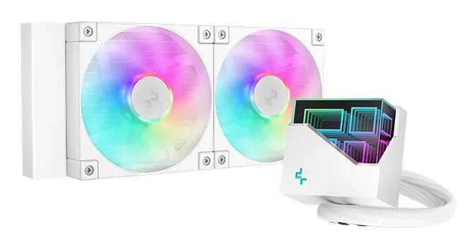 DeepCool LT240 İşlemci Hepsi dahil sıvı soğutma 12 cm Beyaz 1 adet