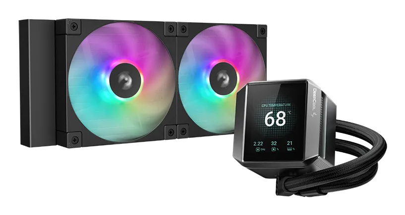 DeepCool MYSTIQUE 240 ARGB İşlemci Hepsi dahil sıvı soğutma 12 cm Siyah 1 adet