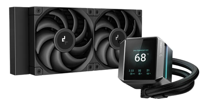 DeepCool MYSTIQUE 240 İşlemci Hepsi dahil sıvı soğutma 12 cm Siyah 1 adet