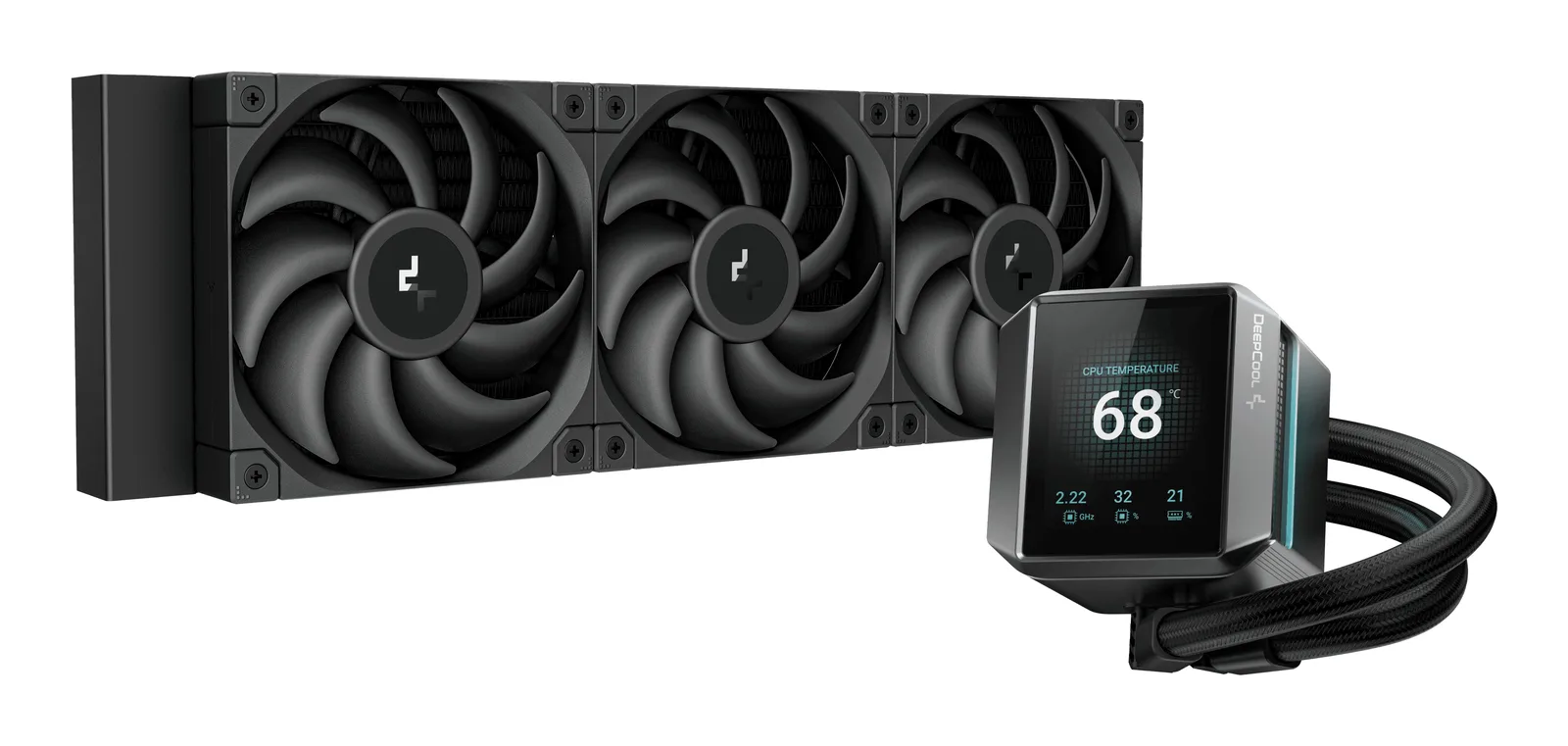 DeepCool MYSTIQUE 360 İşlemci Hepsi dahil sıvı soğutma 12 cm Siyah 1 adet