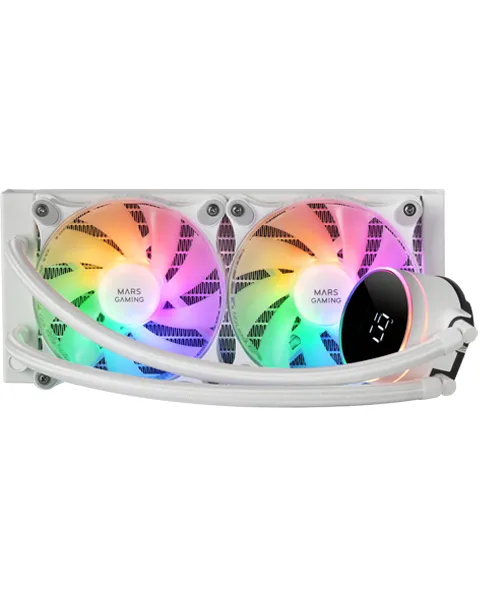 Mars Gaming ML-LCD240 İşlemci Sıvı soğutma kiti 12 cm Beyaz 1 adet
