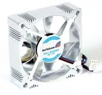 StarTech.com Aluminum 8x2.5cm Quiet Case Fan with TX3 Connector FAN8X25TX3AL