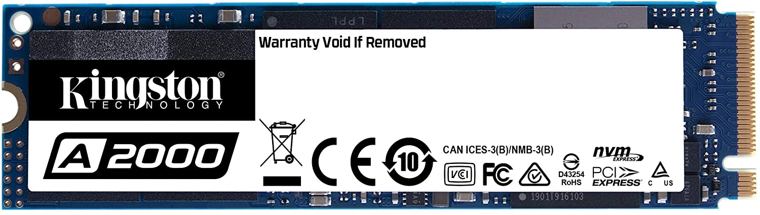 Kingston A2000 250 GB M.2 Gen3 NVMe SSD Dahili SSD