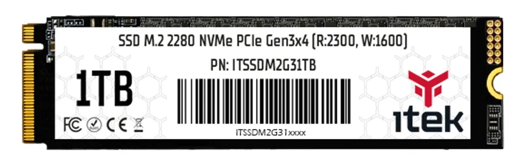 itek ITSSDM2G31TB dahili SSD 1 TB M.2 PCI Express 3.0 NVMe 3D NAND