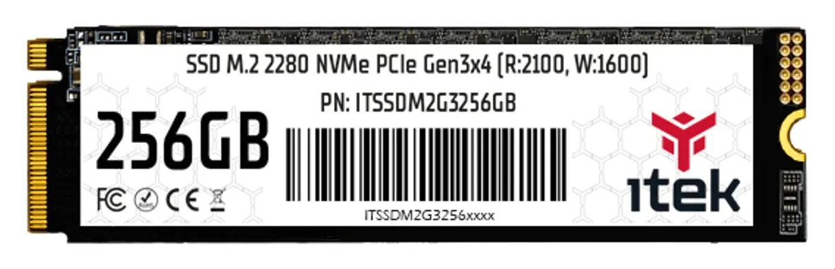 itek ITSSDM2G3256GB dahili SSD 256 GB M.2 PCI Express 3.0 NVMe 3D NAND