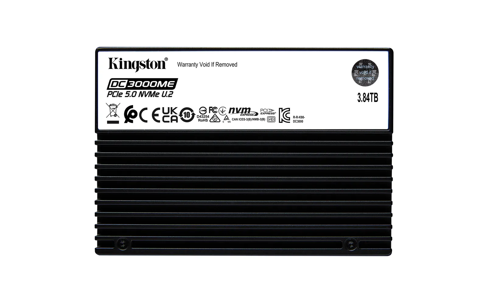 Kingston Technology Kingston DC3000ME 3,84 TB U.2 PCI Express 5.0 NVMe 3D eTLC