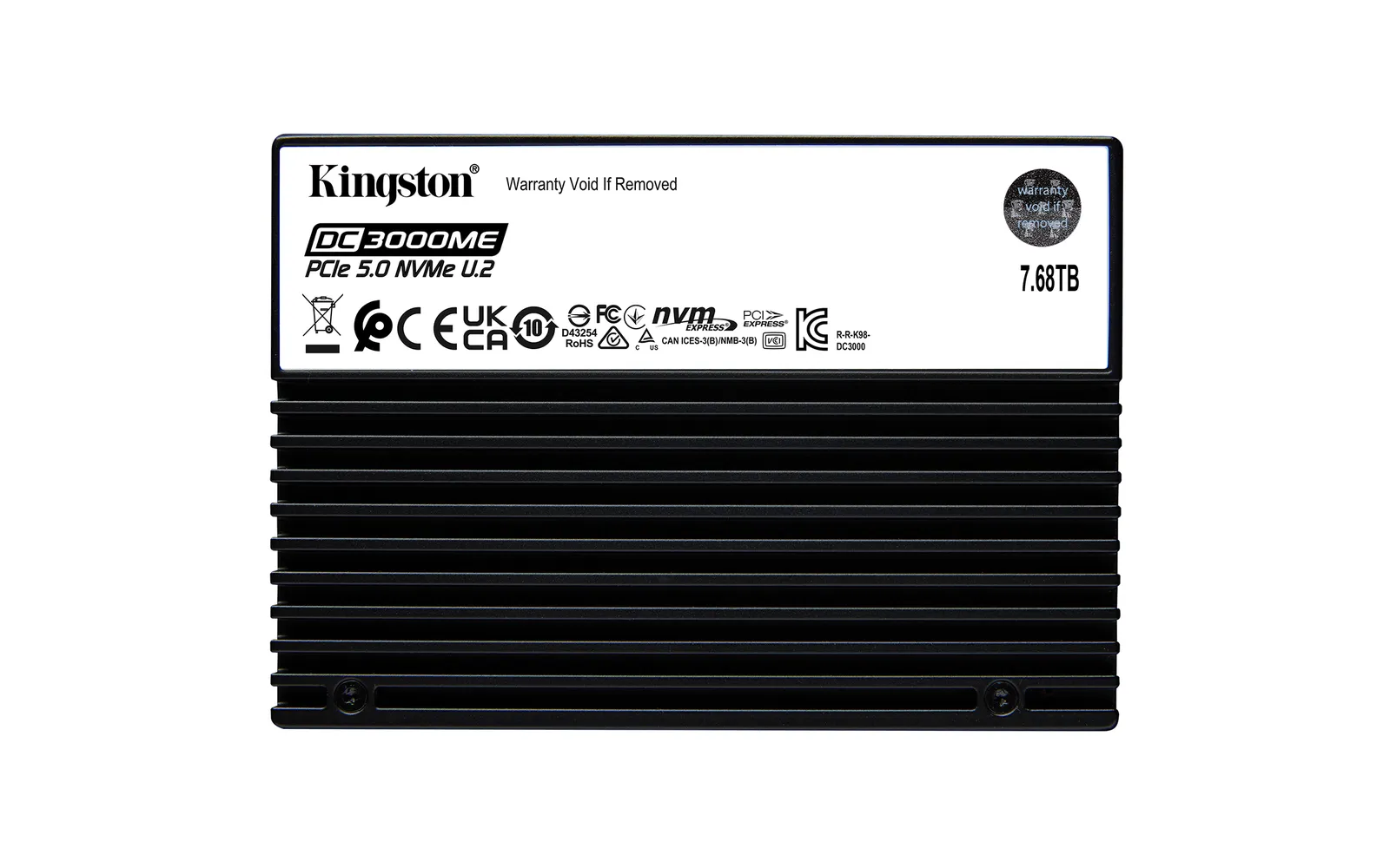 Kingston Technology Kingston DC3000ME 7,68 TB U.2 PCI Express 5.0 NVMe 3D eTLC