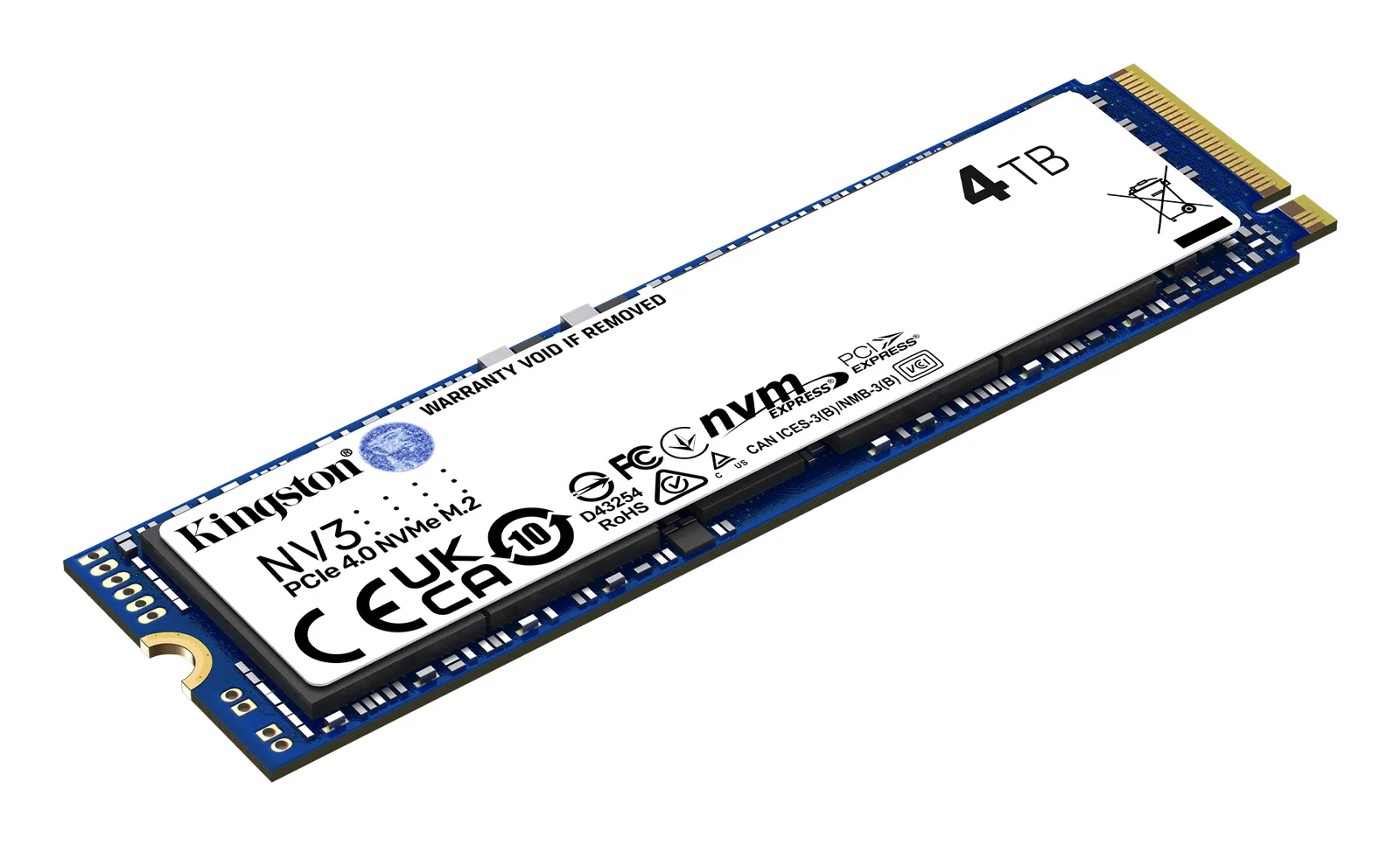 Kingston Technology Kingston NV3 4 TB M.2 PCI Express 4.0 NVMe 3D NAND