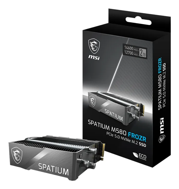 MSI SPATIUM M580 PCIe 5.0 NVMe M.2 FROZR 4TB PCI Express 5.0 3D NAND