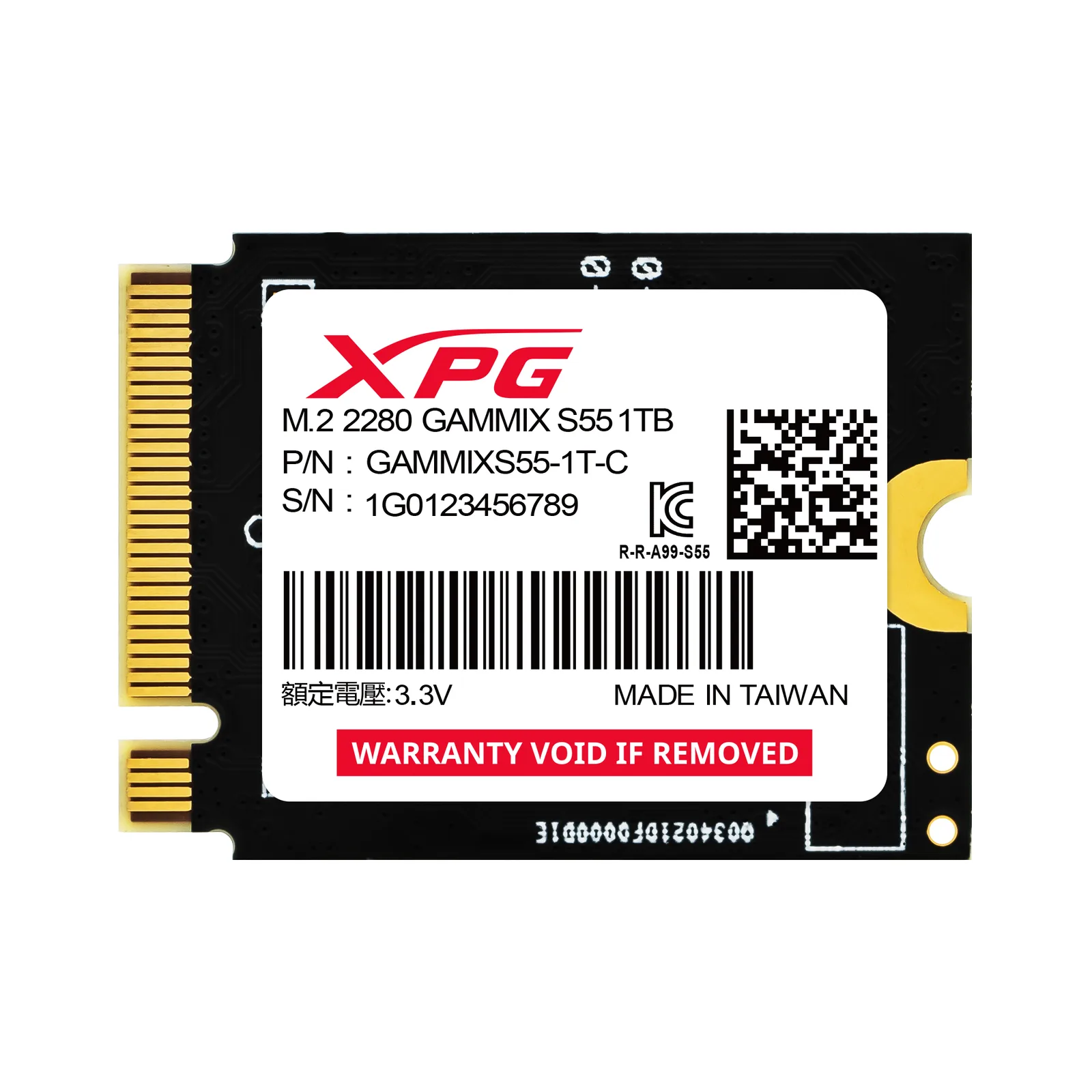 XPG SGAMMIXS55-1T-C dahili SSD 1 TB M.2 PCI Express 4.0 NVMe 3D NAND