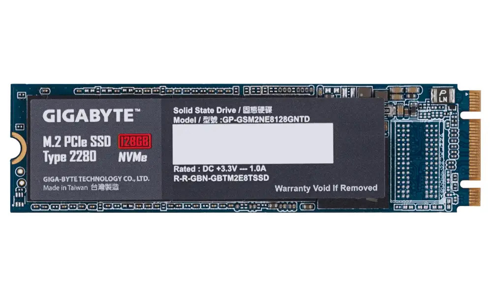 GIGABYTE M.2 PCIe SSD 128GB GSM2NE8128GNTD