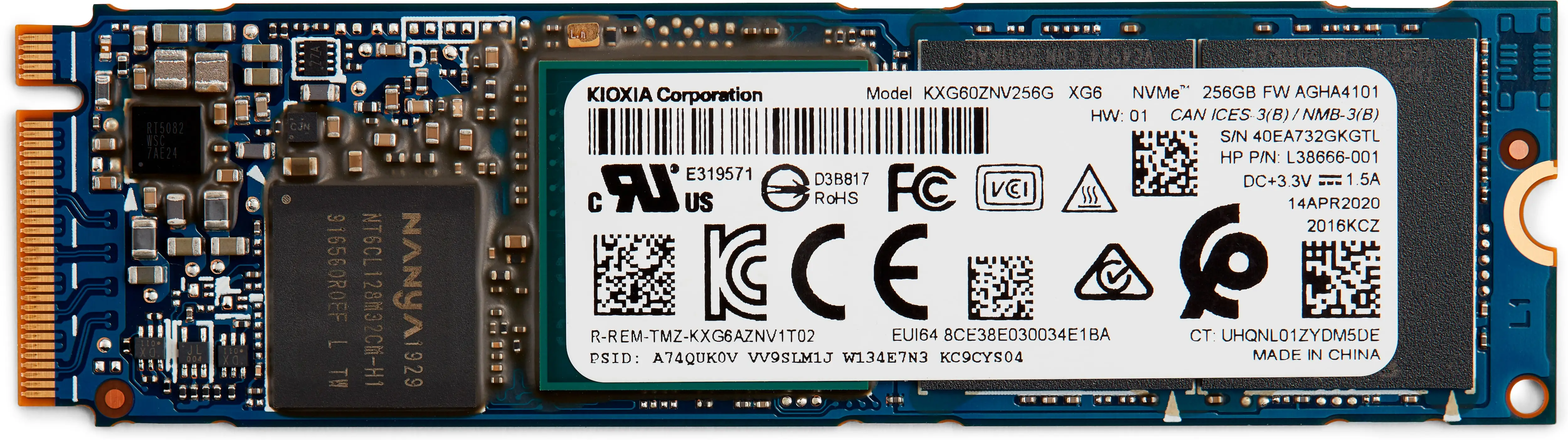 HP 1D0H6AA 256 GB 1D0H6AA#AC3