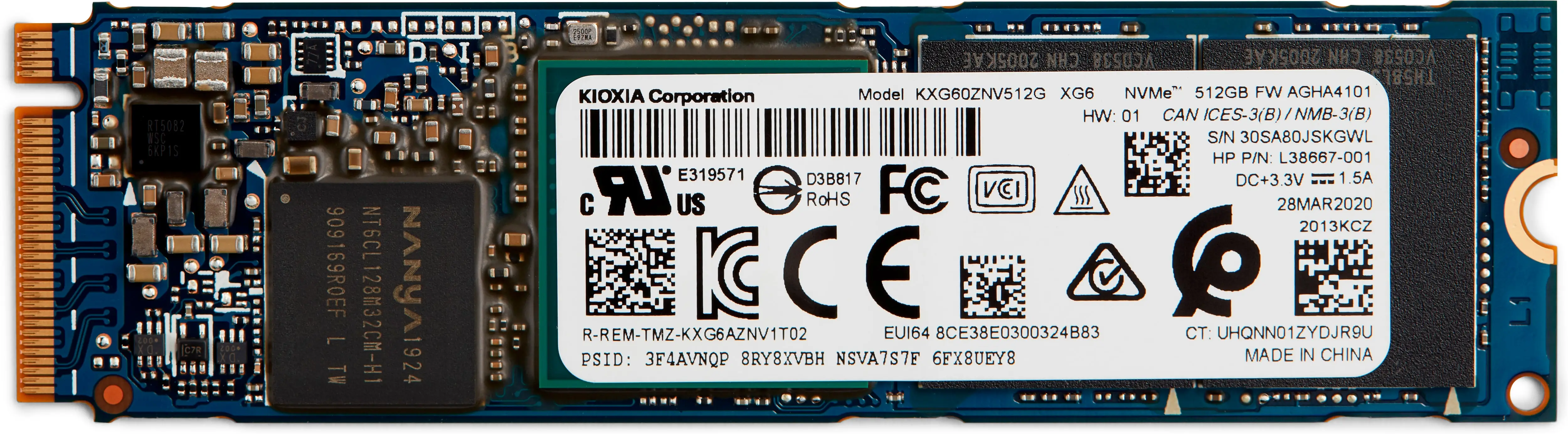 HP 1D0H7AA 512 GB 1D0H7AA#AC3