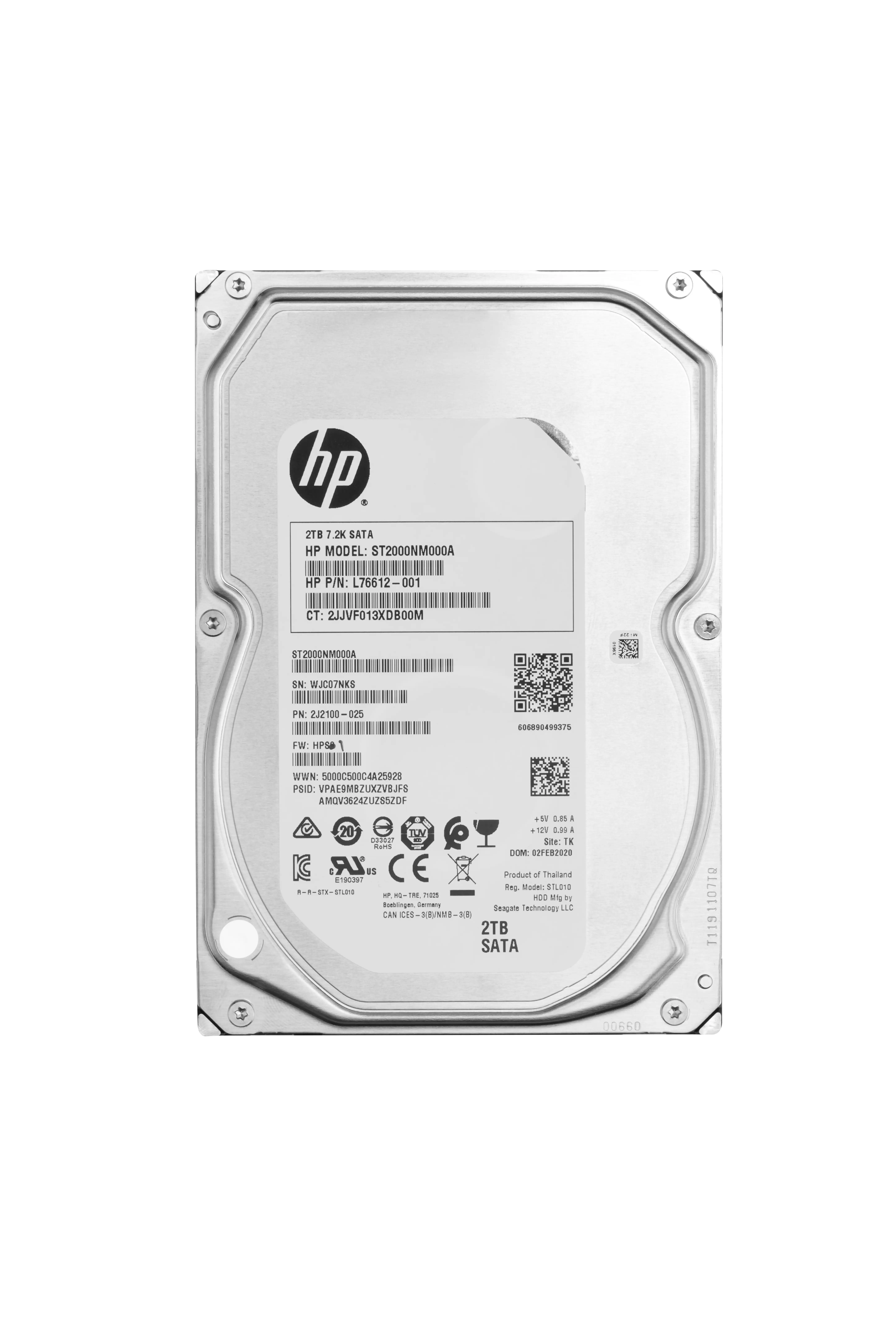 HP 2 TB 7200RPM SATA 3,5 inç Enterprise 2Z274AA