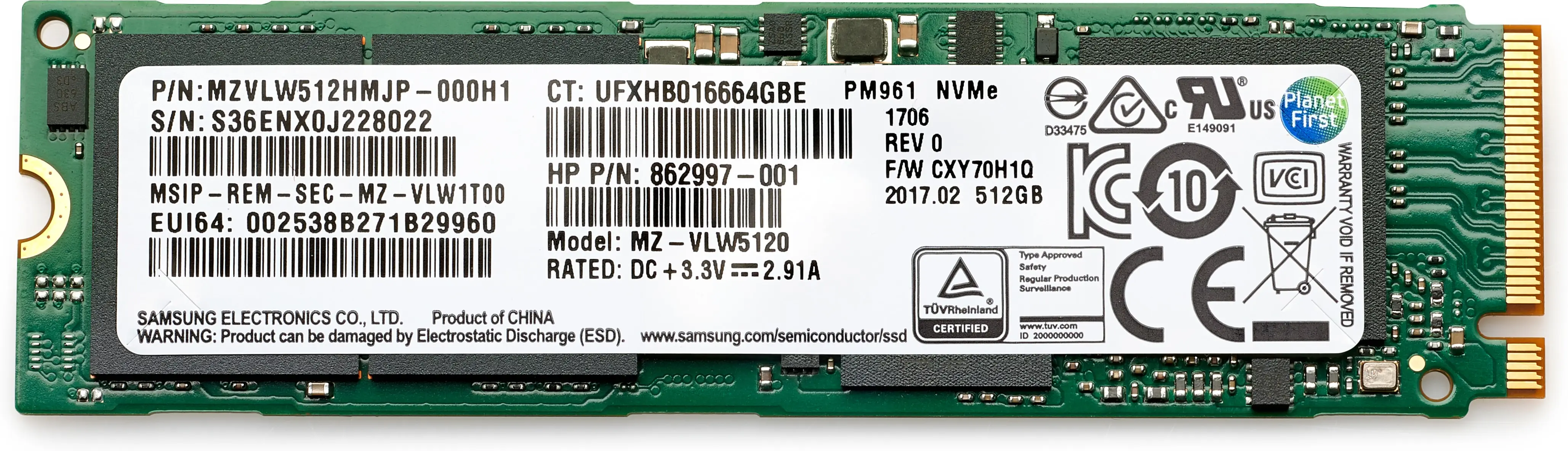 HP 3JP91AA 512 GB