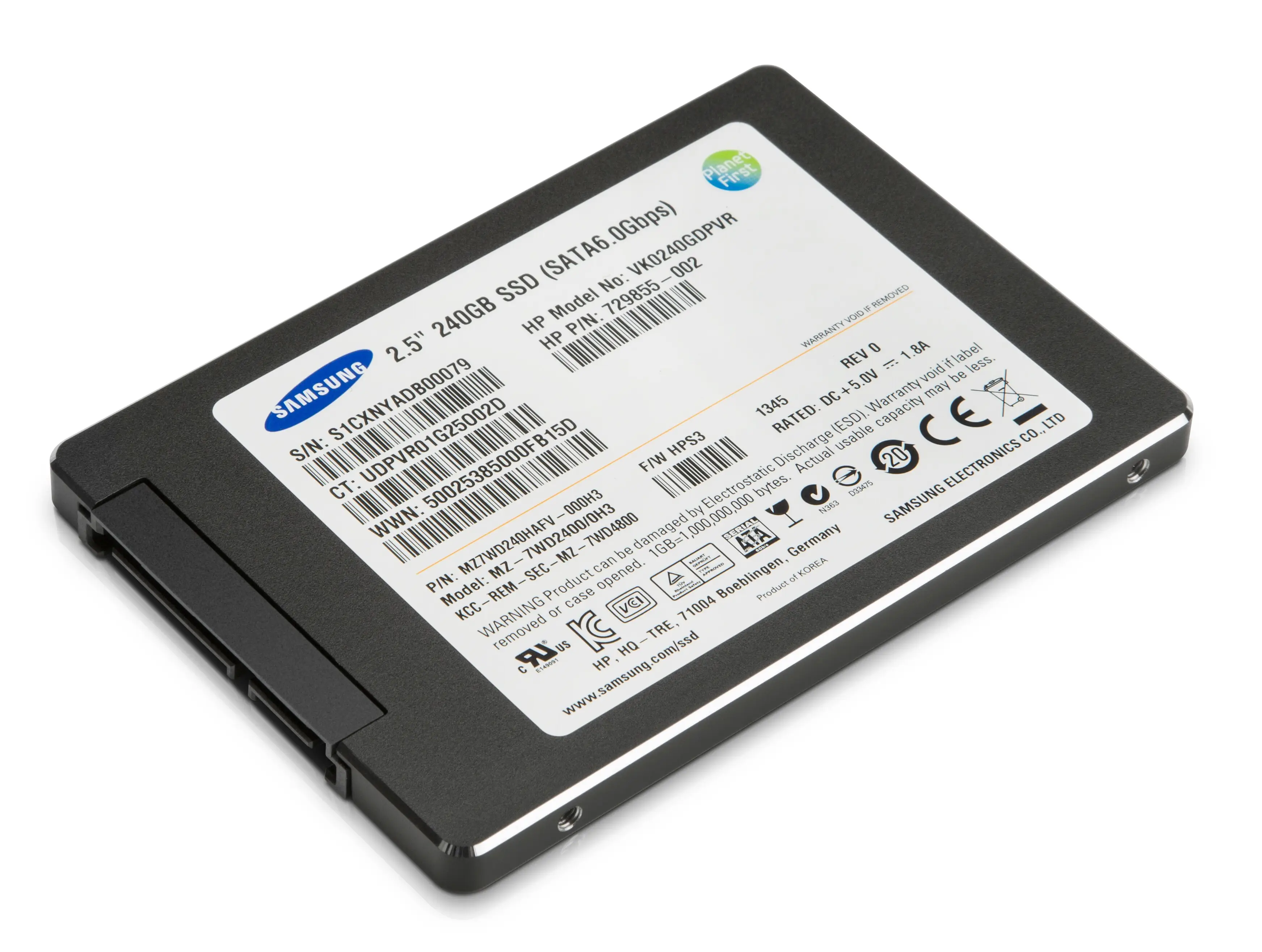 HP Samsung SM843T 240 GB F0W94AA