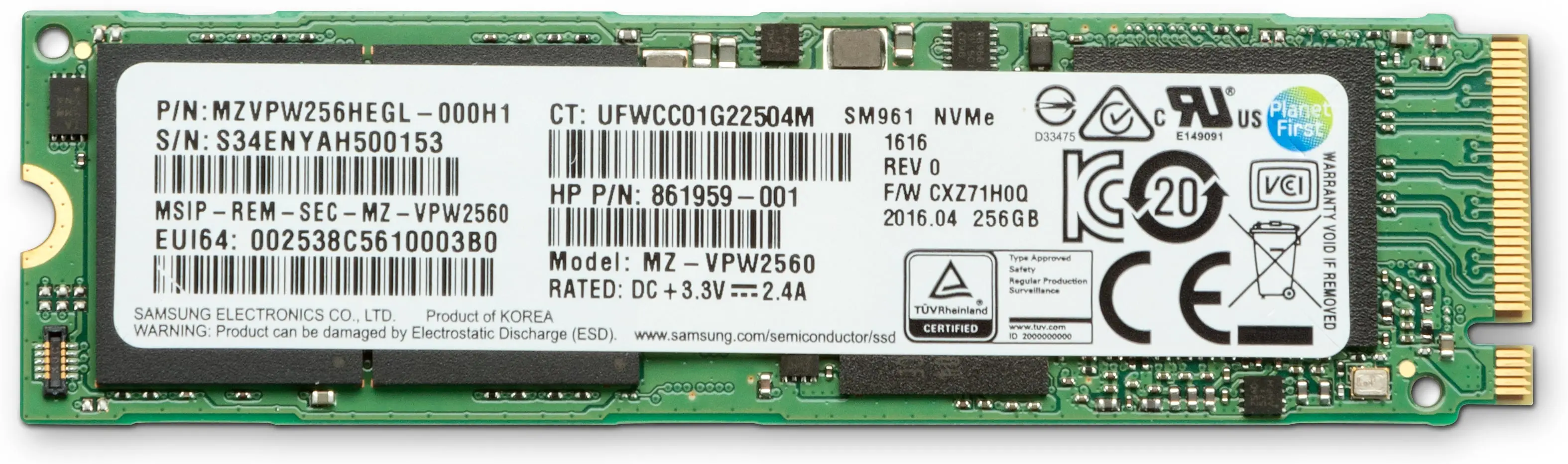 HP Z Turbo Drive 256 GB MLC (Z8G4) SSD Modülü 1PD50AA
