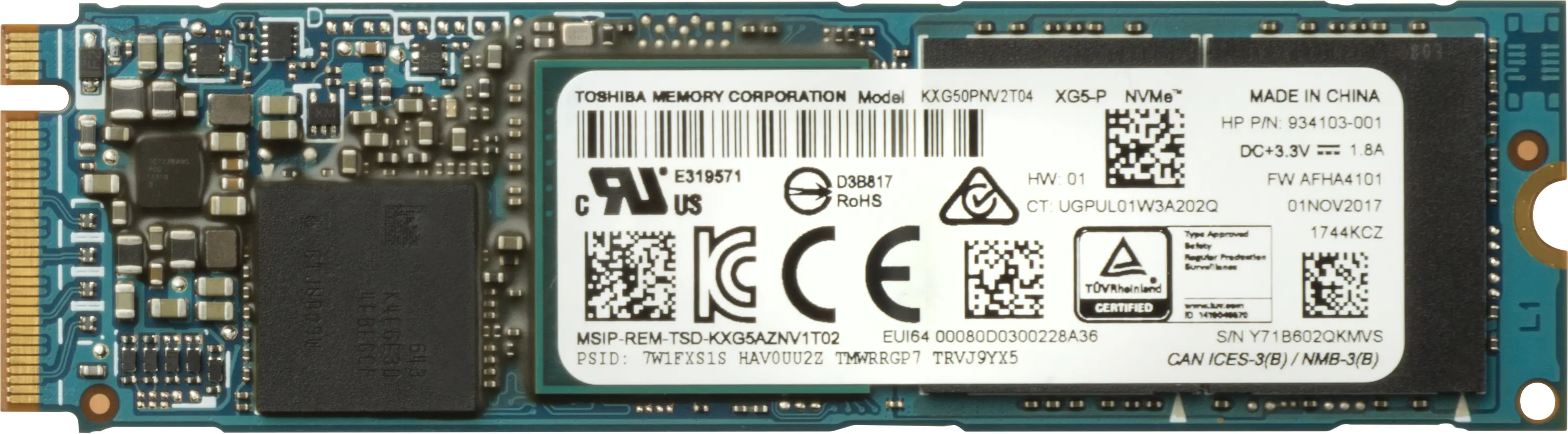 HP Z Turbo Drive Quad Pro 512GB TLC SSD Module 4YZ36AA