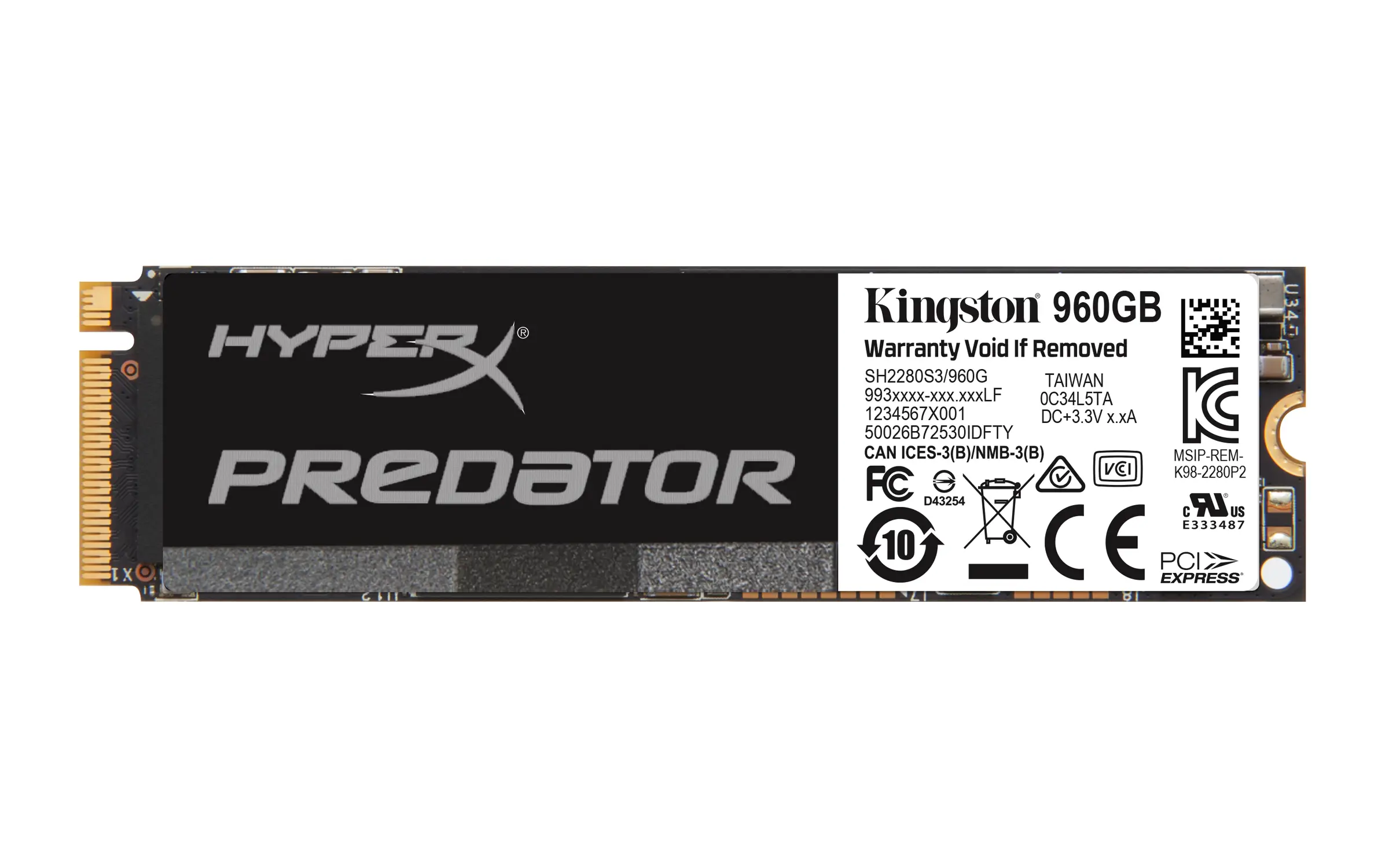 HyperX SHPM2280P2H/960G 960 GB