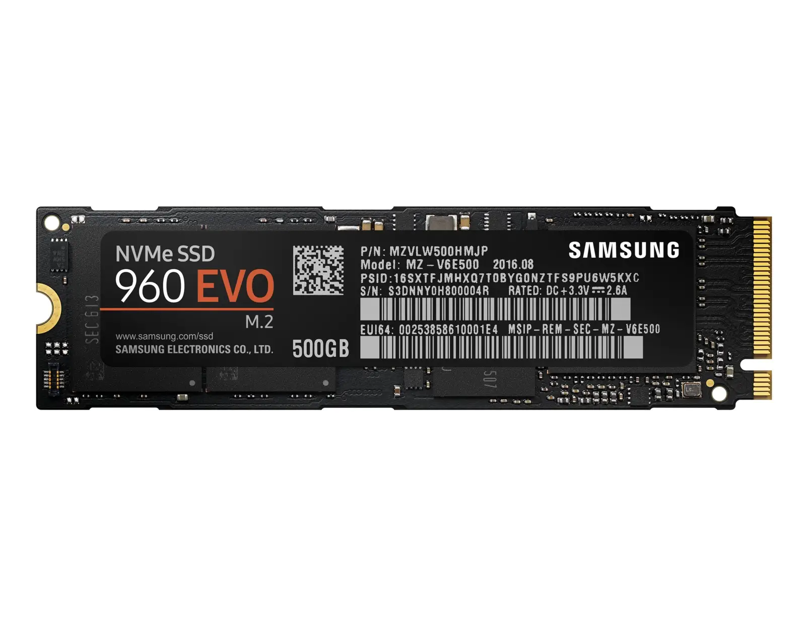 Samsung 960 EVO 500 GB MZ-V6E500BW-RFB