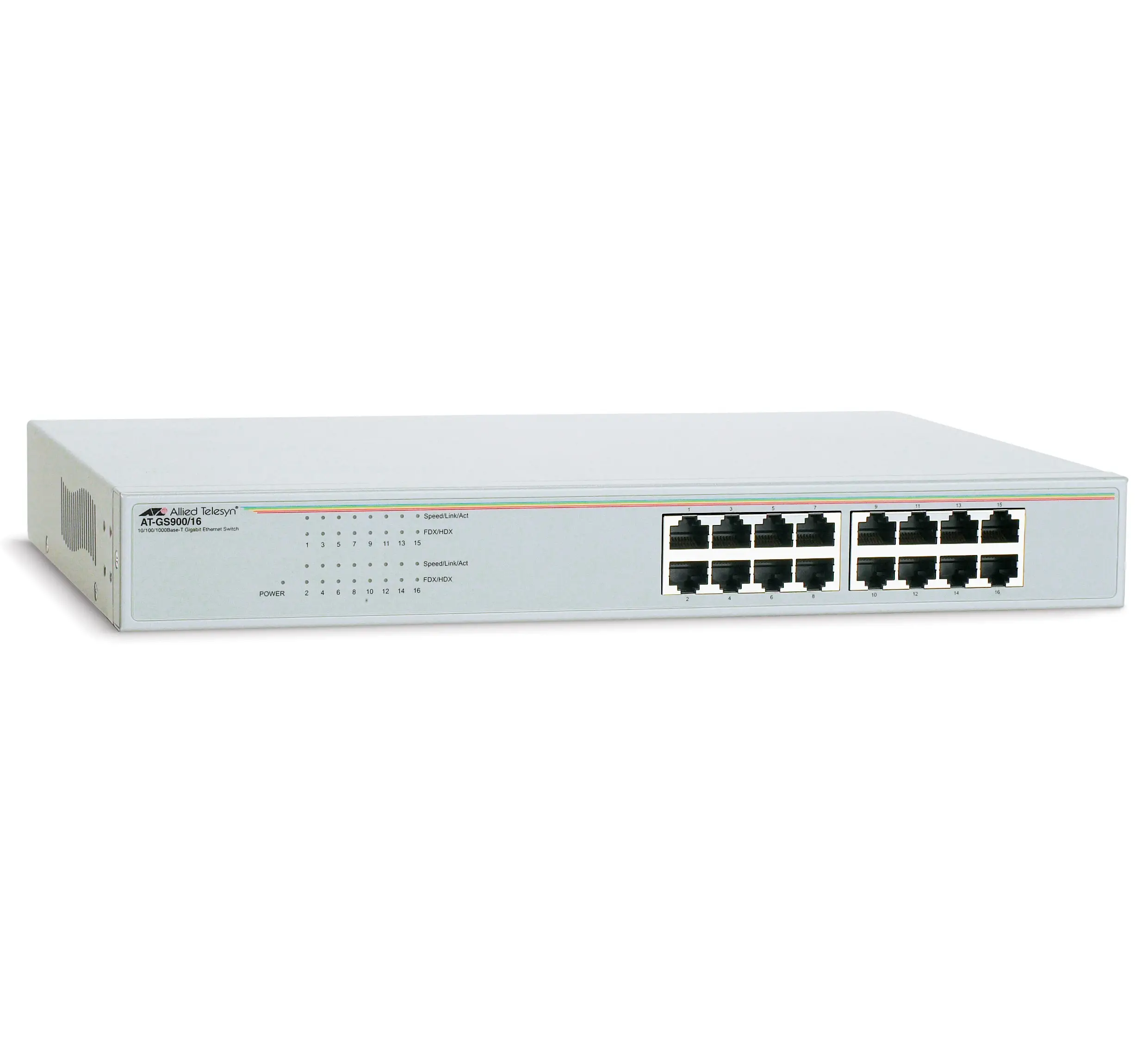 Allied Telesis 16-port 10/100/1000TX Unmanaged Switch AT-GS900/16