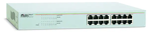 Allied Telesis 16Port 10/100/1GBit Unmanaged Switch AT-GS900/16-50