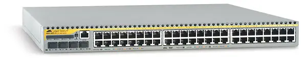 Allied Telesis 48-port 10/100TX managed FE L3 Switch w/ 4x SFP exp. bays, 48VDC PSU AT-X900-48FE-80