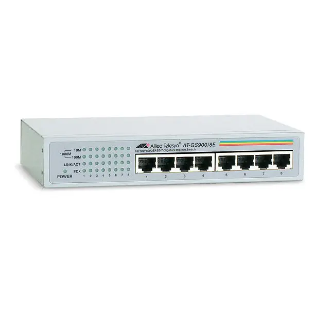 Allied Telesis 8 port 10/100/1000TX Unmanaged Switch AT-GS900/8E