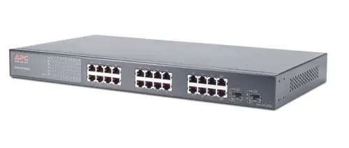 APC 24 Port 10/100/1000 Ethernet Switch with 2 Gig Uplink AP9224112