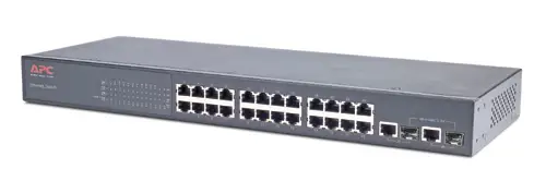 APC 24 Port 10/100 Ethernet Switch with 2 Gig Uplink AP9224111