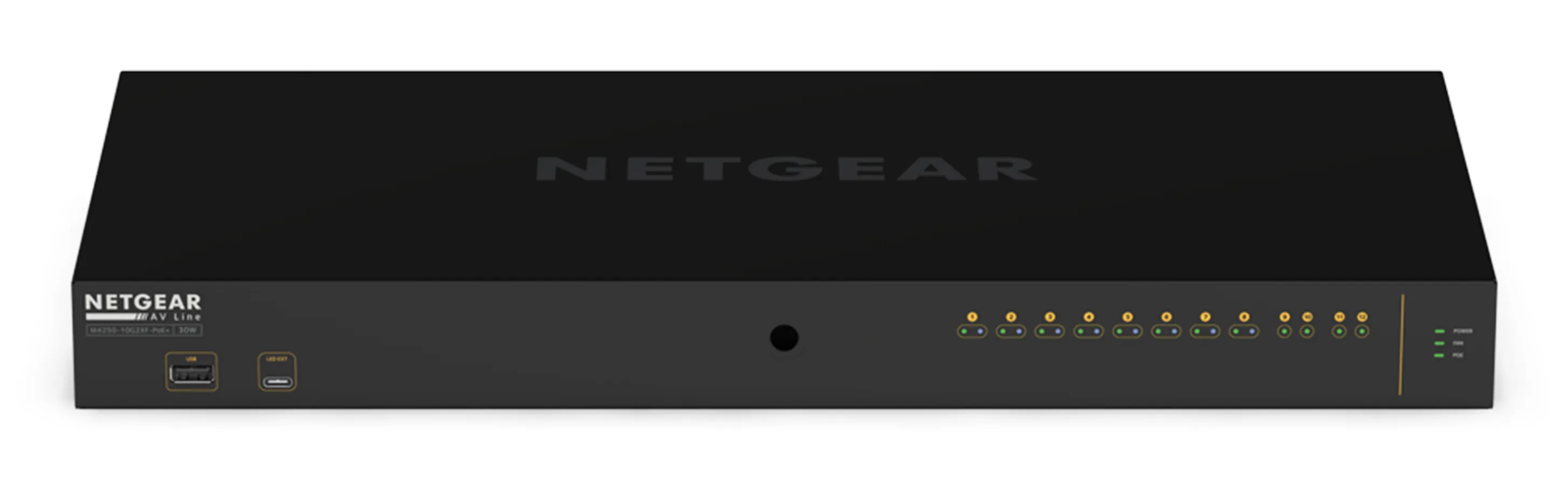 Biamp NMS-NG10GPX-AVB Gözetilmiş L2/L3 Gigabit Ethernet (10/100/1000) Ethernet üzerinden güç desteği (PoE) 1U Siyah