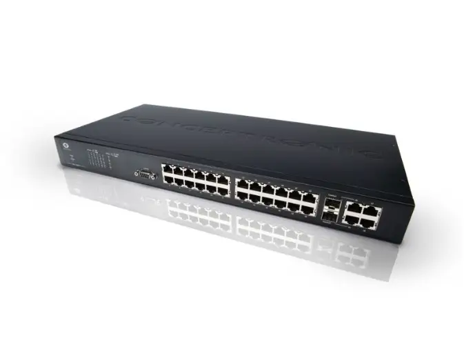 Conceptronic 24 port 10/100 Rackmountable Layer 2 19" Smart Switch CB100S24S
