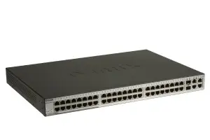 D-Link 48-port 10/100Mbps L2 Switch with 4 Gigabit Copper Ports DES-1252