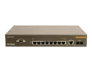 D-Link DES-3010F Layer 2 Managed 8-Port 10/100Mbps Switch with 1 x 100BaseFX (Multi-mode fiber) & 1 x 1000BaseT Port