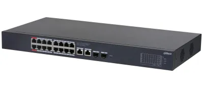 Dahua Technology CS4220-16GT-240 Gözetilmiş L2 Gigabit Ethernet (10/100/1000) Ethernet üzerinden güç desteği (PoE) Siyah
