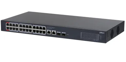 Dahua Technology CS4228-24GT-375 Gözetilmiş L2 Gigabit Ethernet (10/100/1000) Ethernet üzerinden güç desteği (PoE) Siyah