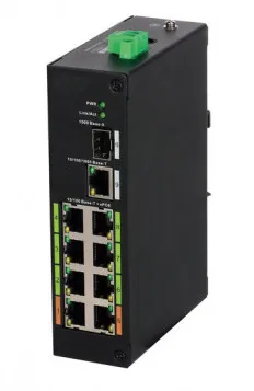 Dahua Technology DH-LR2110-8ET-120 L2 Fast Ethernet (10/100) Ethernet üzerinden güç desteği (PoE) Siyah