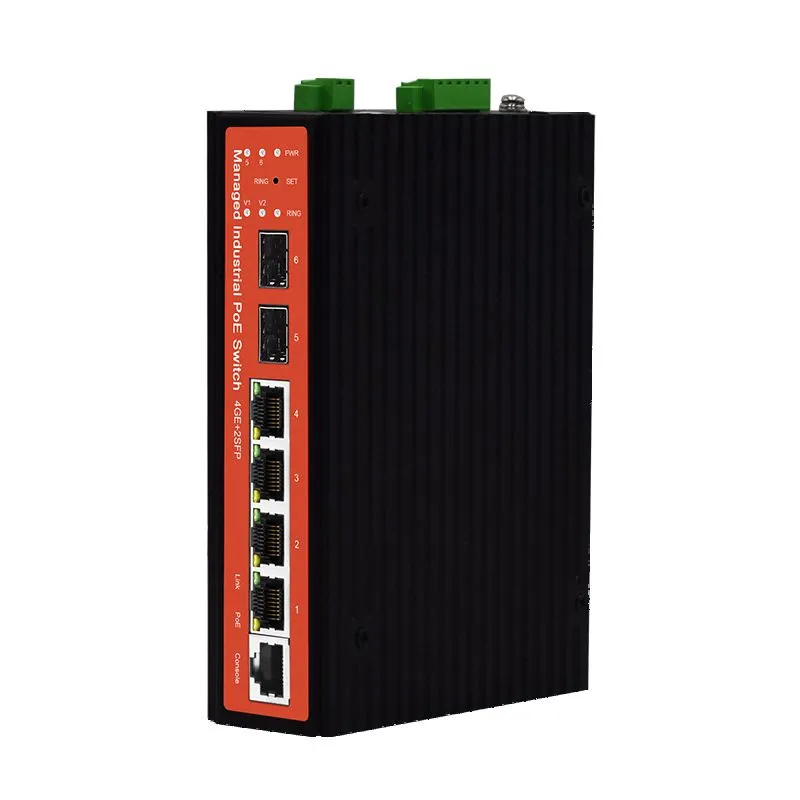Ernitec ELECTRA-M06-INDUSTRIAL ağ anahtarı Gözetilmiş L2 Gigabit Ethernet (10/100/1000)