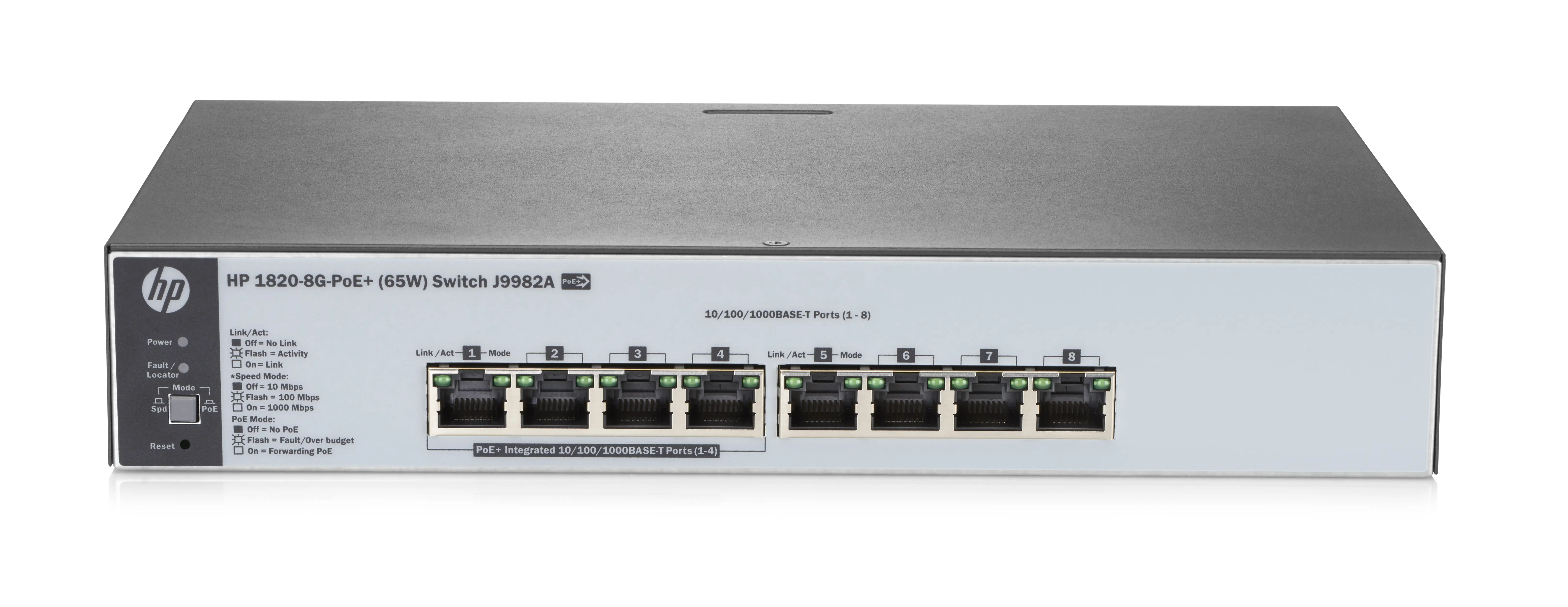 HP 1820-8G-PoE+ (65W) J9982AABA