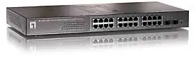 LevelOne 24G+ 2SFP L2 SNMP Stacking Switch GSW-2494