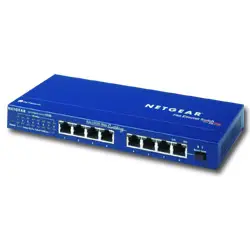 NETGEAR 8 Port Fast Ethernet (10 / 100) Network Switch - FS108 FS108UK