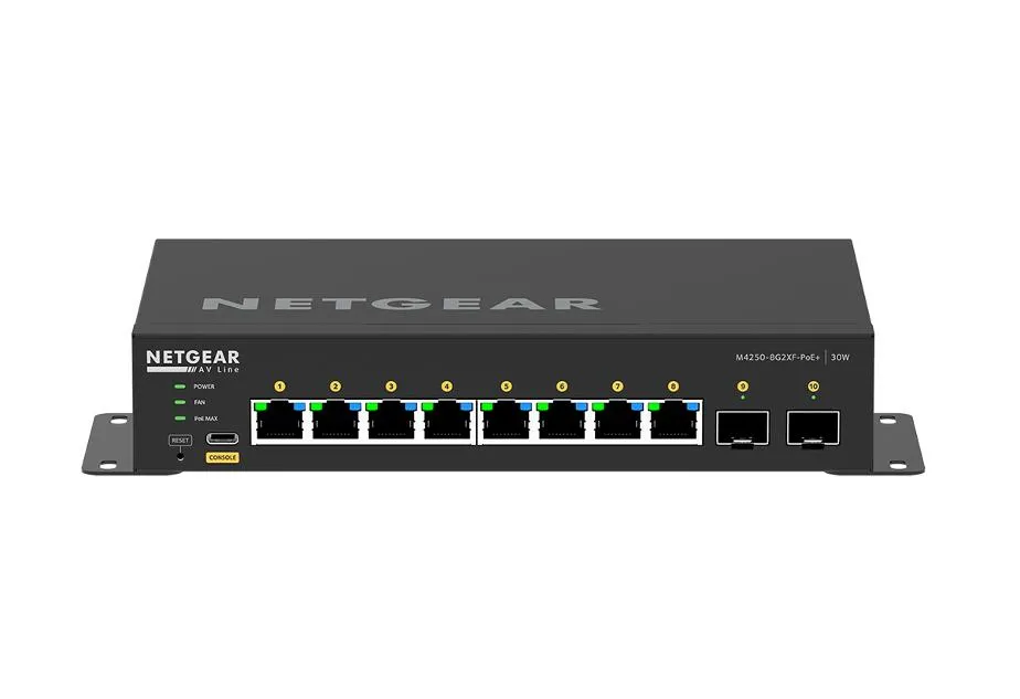 NETGEAR AV M4250-8G2XF-POE+ FULL MNGD SWCH GSM4210PX-100NAS