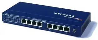 NETGEAR FS108 10/100 Mbps Fast Ethernet Switch FS108GE