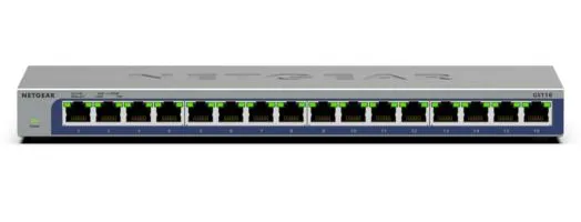 NETGEAR GS116 Yönetilmeyen L2 Gigabit Ethernet (10/100/1000) Siyah